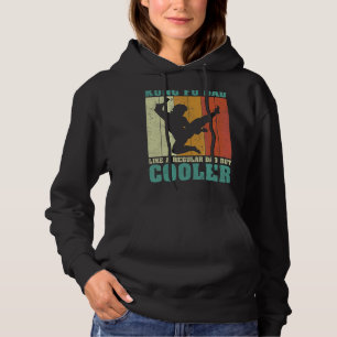 Mens Vintag Retro Kung Fu Vater wie ein regelmäßig Hoodie