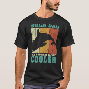 Mens Vintag Retro Orca Vater wie ein regelmäßiger T-Shirt