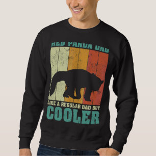 Mens Vintag Retro Red Panda Vater wie ein regelmäß Sweatshirt