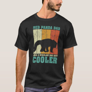 Mens Vintag Retro Red Panda Vater wie ein regelmäß T-Shirt