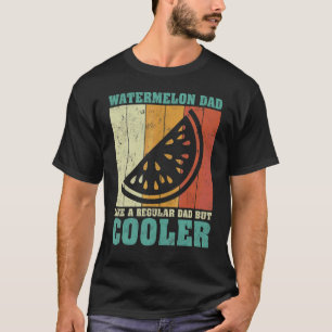 Mens Vintag Retro Watermelon Vater wie ein normale T-Shirt