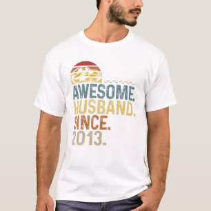Mens Vintag Rings Hochzeitstag Phantastischer Hus T-Shirt