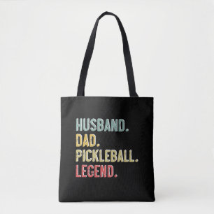 Mens Vintag Shirt Husband Vater Pickleball Legende Tasche