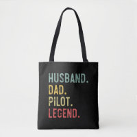 Mens Vintag Shirt Husband Vater Pilot Legende Retr