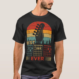 Mens Vintag Style Guitar Chord Best Guitar Vater E T-Shirt