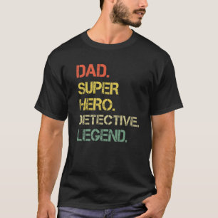 Mens Vintag Style Vater Hero Detection Fethe T-Shirt
