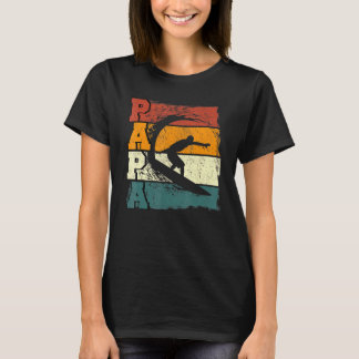 Mens Vintag Surfing Papa Surfing Mann Vatertag T-Shirt