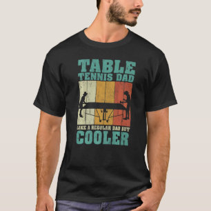 Mens Vintag Tischtennis Vater wie ein regelmäßiger T-Shirt