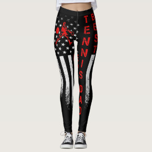 Mens Vintag USA Amerikanische Flagge Best Tennis V Leggings