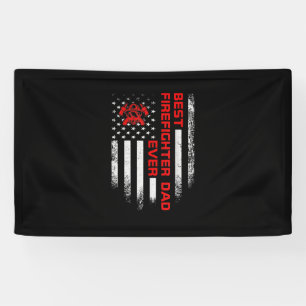Mens Vintag USA Beste Feuerwehrfrau Banner