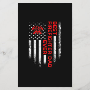 Mens Vintag USA Beste Feuerwehrfrau Flyer