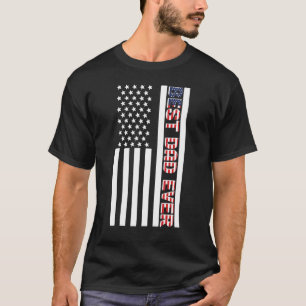 Mens Vintag Vatertag Bester Vater je Amerikaner F T-Shirt