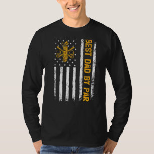 Mens Vintage amerikanische Flagge Bester Vater nac T-Shirt
