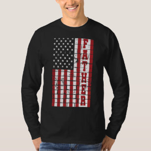 Mens Vintage amerikanische Flagge Vater 60. für Fa T-Shirt