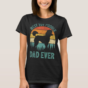Mens Vintage Bester Toy Poodle Dad Ever Vatertag T-Shirt