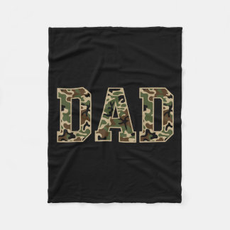 Mens Vintage Camo Duck Hunting Dad Old Camo Dad Fleecedecke
