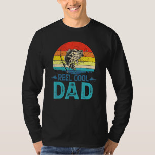 Mens Vintage Fischerei Rollen Cooler Vater Daddy S T-Shirt