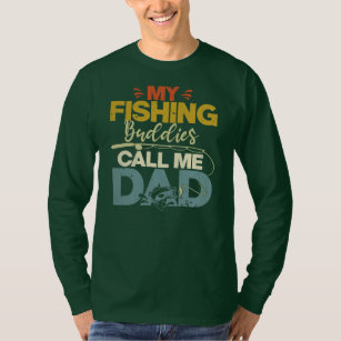Mens Vintage My Fishing Buddies Call Me Dad T-Shirt