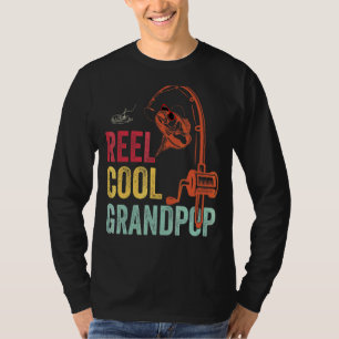 Mens Vintage Sonnenbrille Reel Cool Großpop Vater T-Shirt