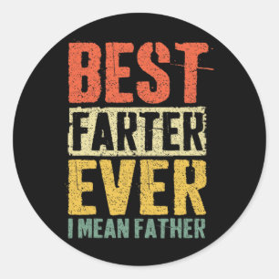 Mens Vintage Vater &#; s Day Vater World&#; s Best Runder Aufkleber