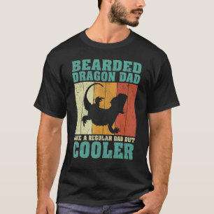 Mens Vintager, bärtiger Drache Vater wie ein regel T-Shirt