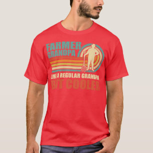 Mens Vintager Bauer Opa wie ein regelmäßiger Großv T-Shirt