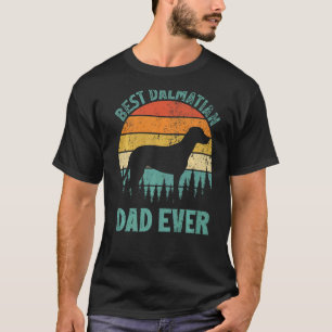 Mens Vintager bester Dalmatiner Vater je Vatertag T-Shirt