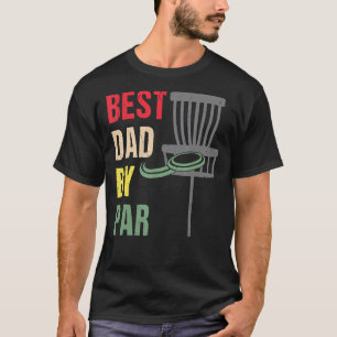 Mens Vintager bester Vater von Par Disk Golf Vater T-Shirt