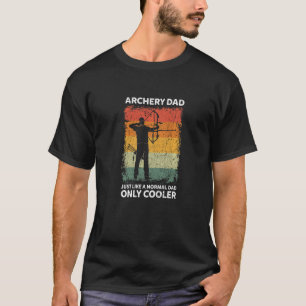 Mens Vintager Bogenschütze Vater wie ein normaler T-Shirt