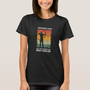 Mens Vintager Bogenschütze Vater wie ein normaler T-Shirt