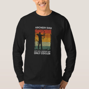 Mens Vintager Bogenschütze Vater wie ein normaler  T-Shirt