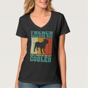 Mens Vintager Bulldogge-Vater wie ein regelmäßiger T-Shirt