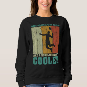 Mens Vintager Retro Badminton Vater wie ein regelm Sweatshirt