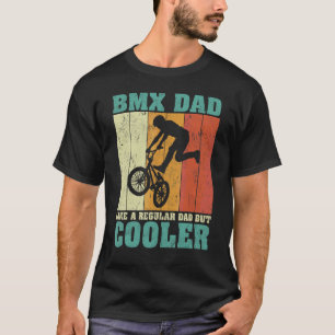 Mens Vintager Retro BMX Vater wie ein regelmäßiger T-Shirt