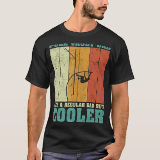 Mens Vintager Retro Pole Vault Vater wie ein norma T-Shirt