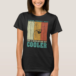 Mens Vintager Retro Pole Vault Vater wie ein norma T-Shirt