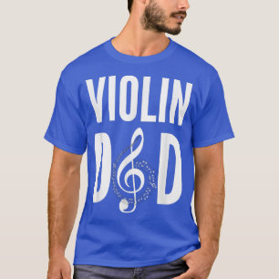 Mens Violin Papa Musik Drei-Klee-Musiker Vater T-Shirt