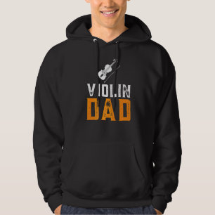 Mens Violin Vater Musiker Orchestra Lehrerin Violi Hoodie