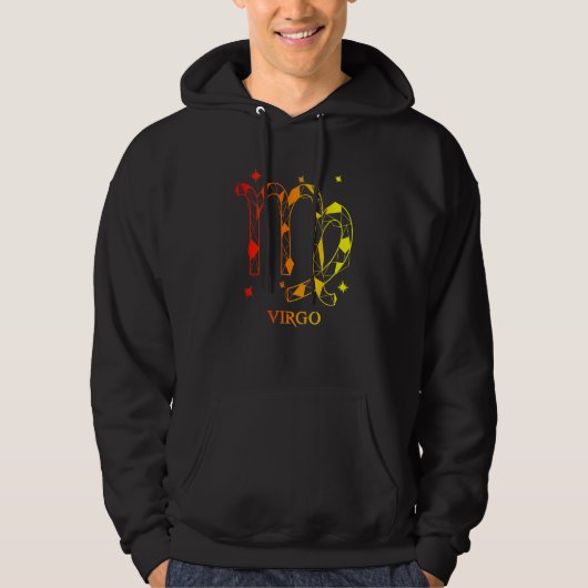 Mens Virgo Zodiac Hoodie (Vorderseite)
