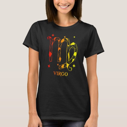 Mens Virgo Zodiac T-Shirt (Vorderseite)
