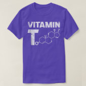Mens Vitamin T Testosteron Bodybuilding Fitnes T-Shirt (Design vorne)