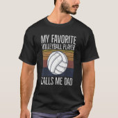 Mens Volleyball-Angebot für einen Vater eines Voll T-Shirt (Vorderseite)
