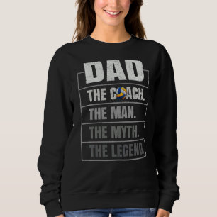 Mens Volleyball Coach Vater Man Myth Legend Volley Sweatshirt