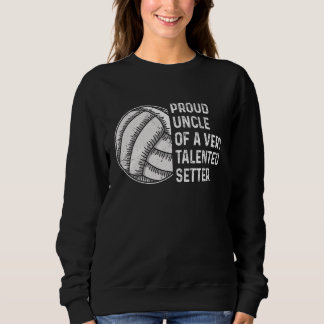 Mens Volleyball für einen Onkel eines Volleyballsp Sweatshirt