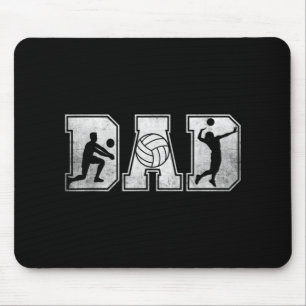 Mens Volleyball Vater Familienfußballmannschaft Sp Mousepad
