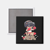 Mens Vr Boxing Athlete Virtual Reality Gamer Graph Magnet (Vorderseite/Rückseite)