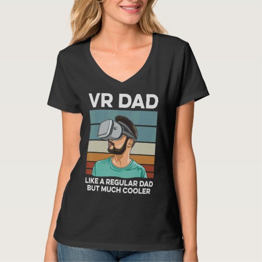 Mens Vr Player für einen Virtual Reality-Vater T-Shirt (Vorderseite)