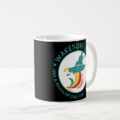 Mens Wakesurf Vater Wakeboard Wakeboard Surfing W Kaffeetasse (VorderseiteRechts)