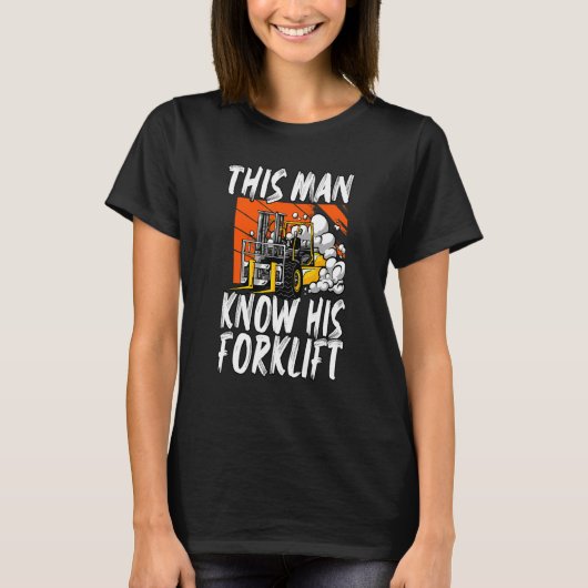 Mens Warehouse Gabelstaplertreiber T-Shirt (Vorderseite)