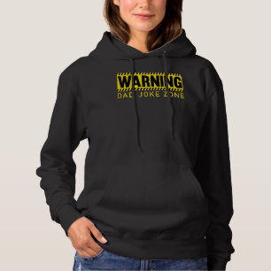 Mens Warning Vater Joke Zone Vater Federn Vater Jo Hoodie